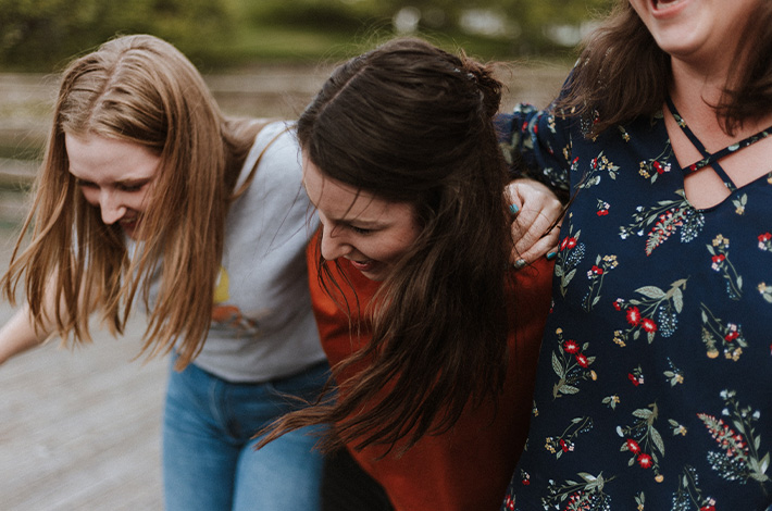 Students Laughing